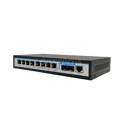 Factory OEM 8 Port Managed Poe Switch 8*10/100/1000M PoE Ports+2*1000M SFP Port for IP Camera NVR CCTV