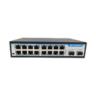 FTTH Ethernet Network Switch 480 Gbps Switching Capacity 16 Ports 2 Slot POE Switch