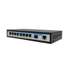 OEM FTTX Solution Ethernet Network Switch 1310nm 100/1000M 8 Port PoE Network Switch